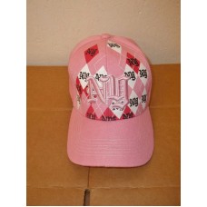 NEW NYNew York Mujers Pink Baseball CapAdjustable BackArgyle Pattern  eb-02634768